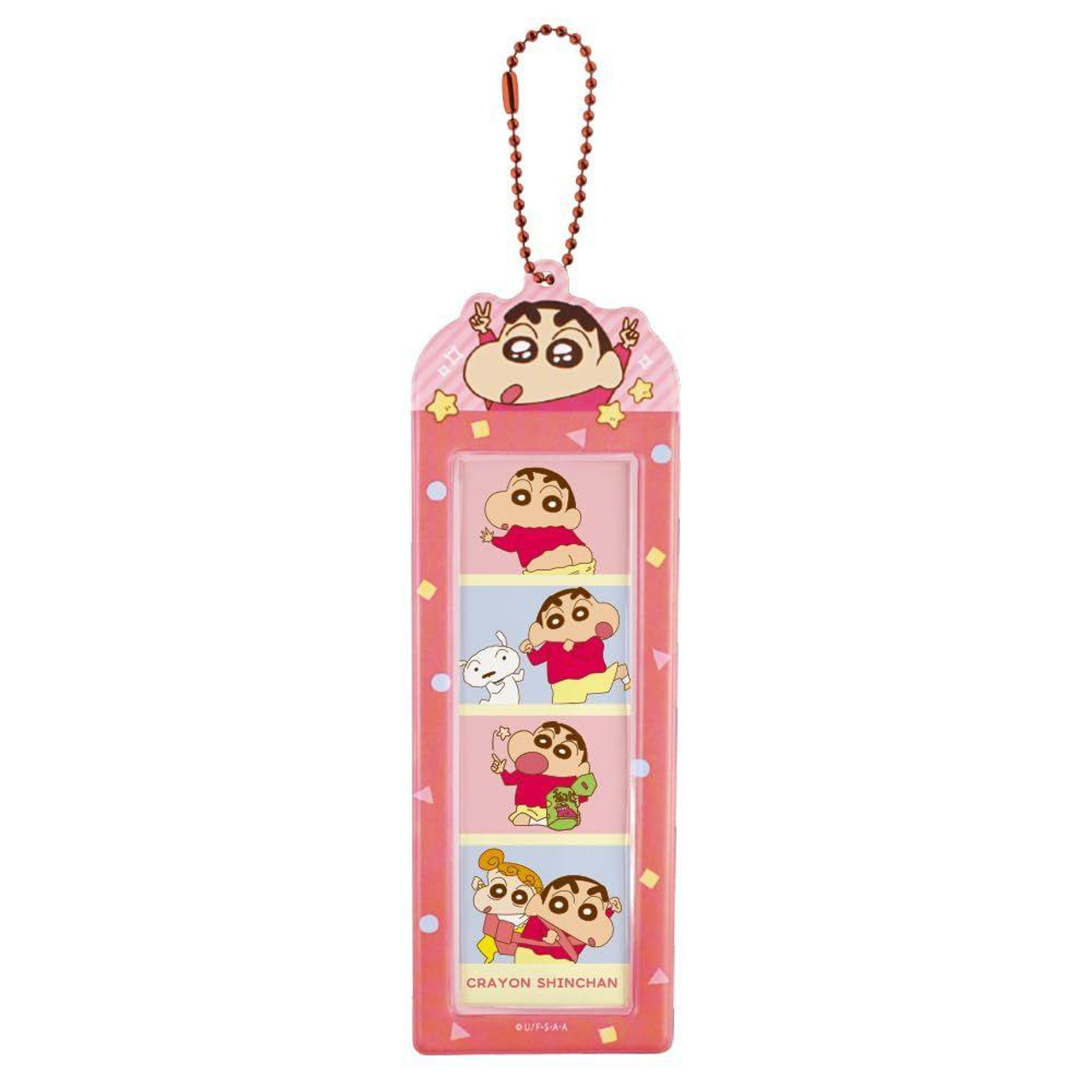 Crayon shin-chan|4-Cut Photo Strip Holder Keychain|H200 x W67 x D2mm approx.
