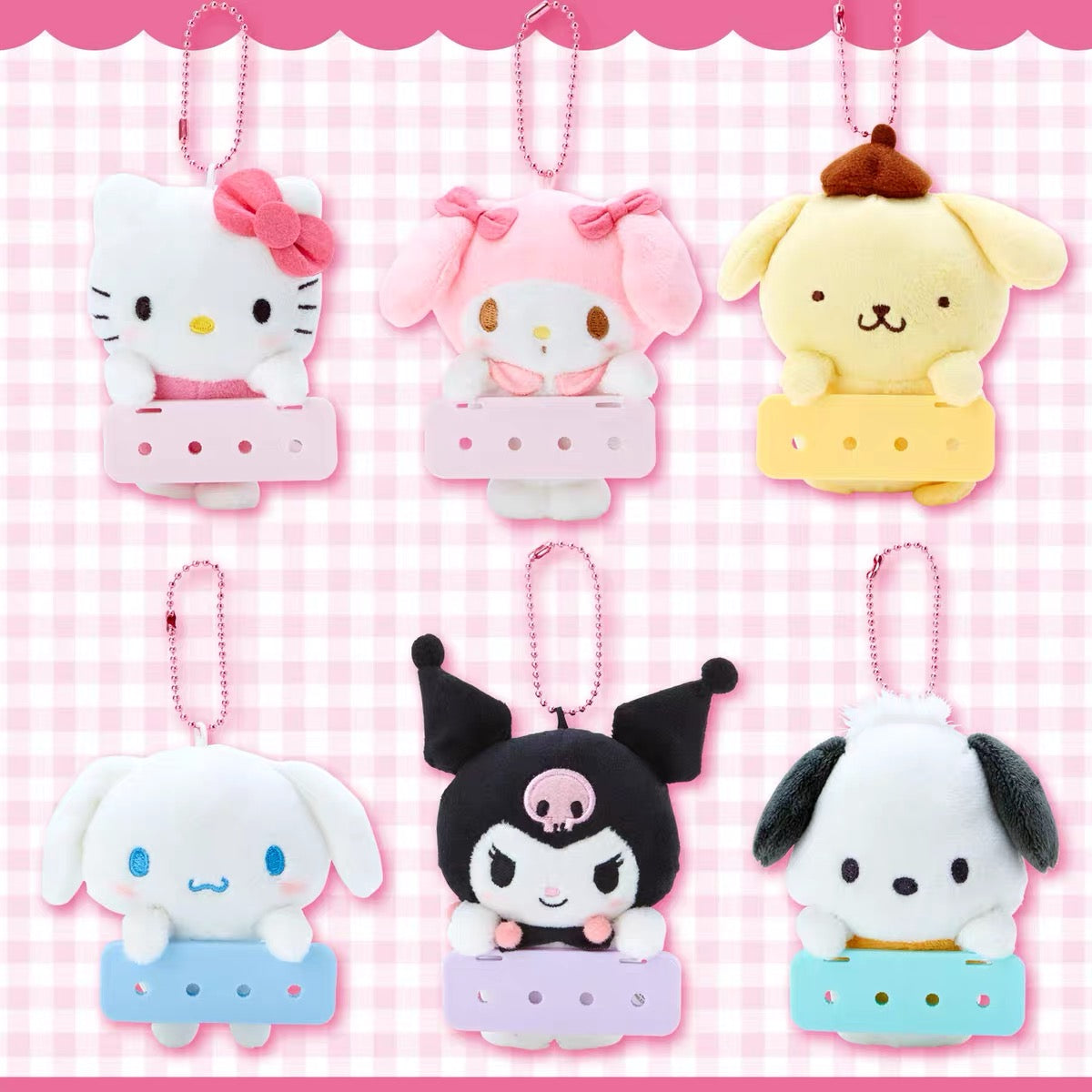 Sanrio|DIY Mascot Holder /Plush Keychain| 10x6x11cm. approx.