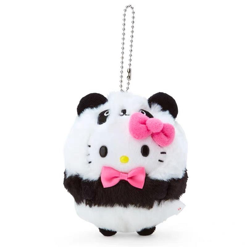 Sanrio|Panda Mascot Holder /Plush Keychain|9 x 6 x 11 cm approx.