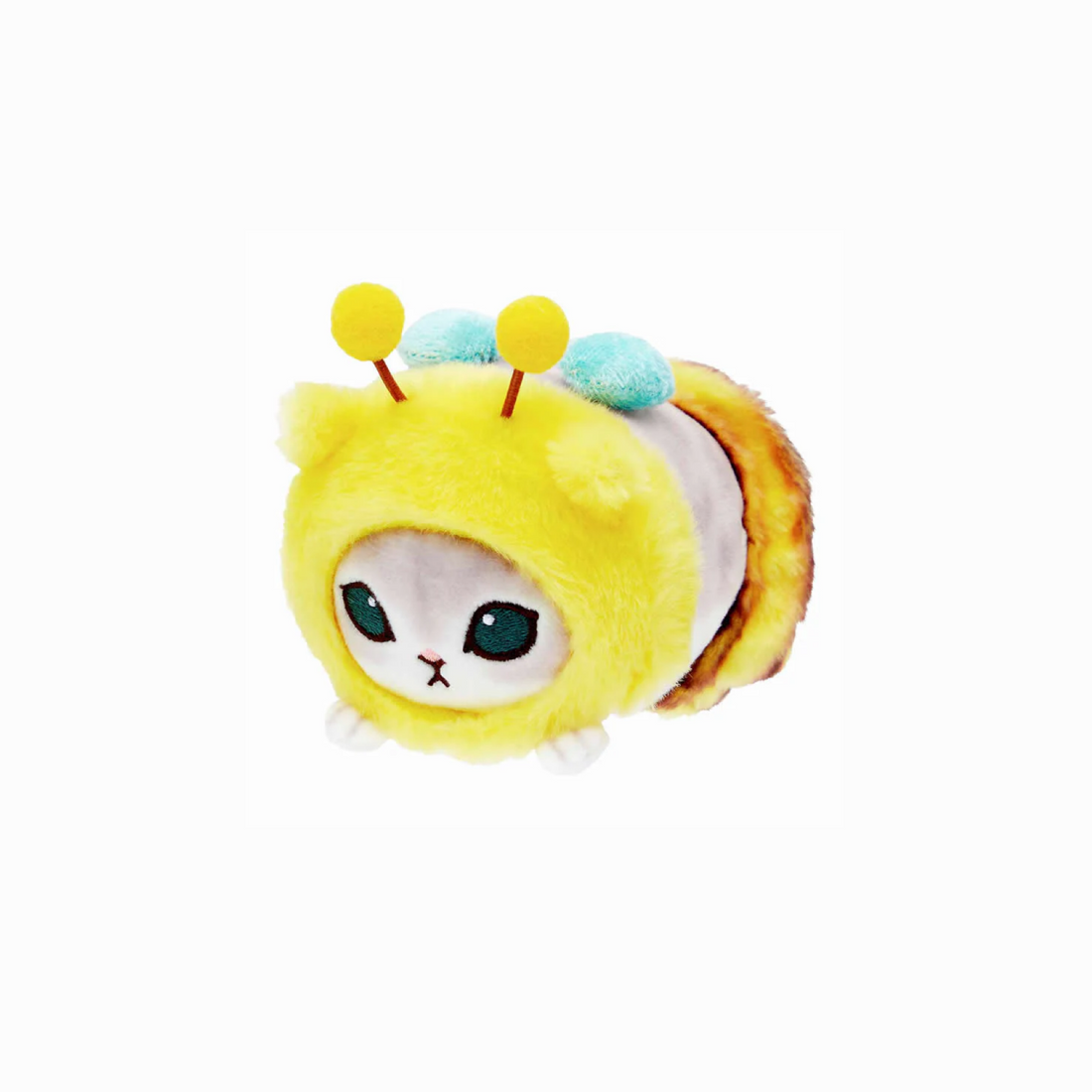 Mofusand|Mini Fluffy Plush Toy - Grey Cat : Bee | 6×7×9cm approx.