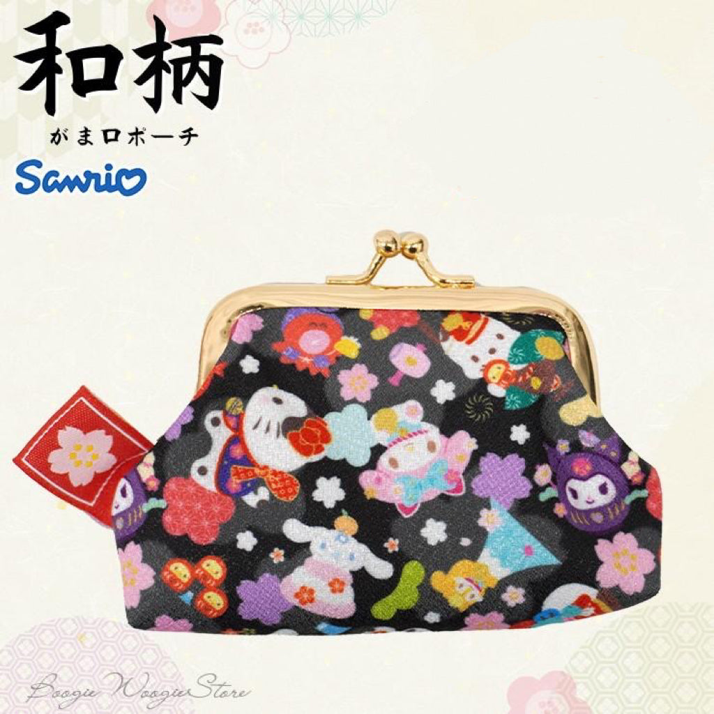 Sanrio三丽鸥|和服系列可爱口金包/零钱包| 約9cm × 6.5cm