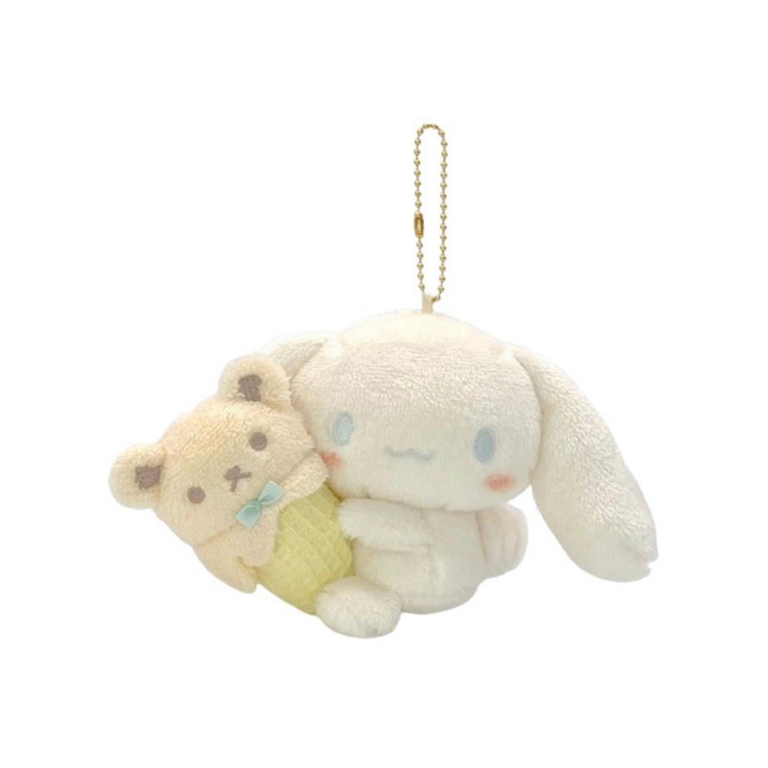 Sanrio三丽鸥|Mascot Cinnamonroll Relaxed Natural睡梦玉桂狗抱小熊毛绒挂件/包挂|约 7.5 x 16.5 x 10.0cm