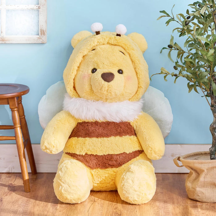 Disney|2023蜜蜂日限定超大巨型蜜蜂噗噗/抱起来巨舒服/送女友最佳礼物|高さ約75×幅60×奥行き57(cm)
