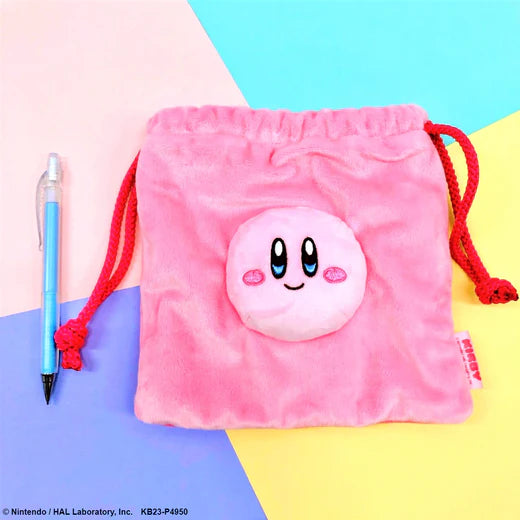 Kirby|可爱捏捏巾着/束口袋/收纳袋|约H18×W18×D3(cm)
