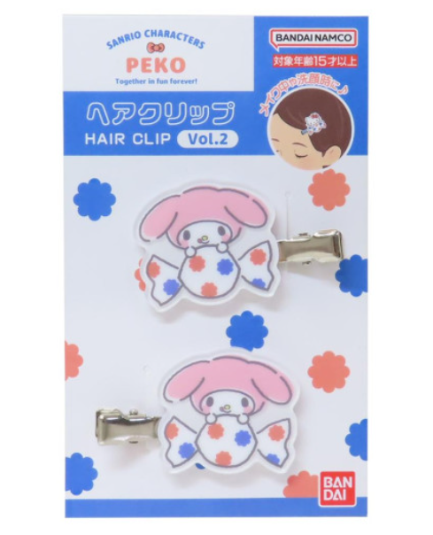 Sanrio|Peko Chan Acrylic Hair Clip :Candy|36×36×6mm approx.