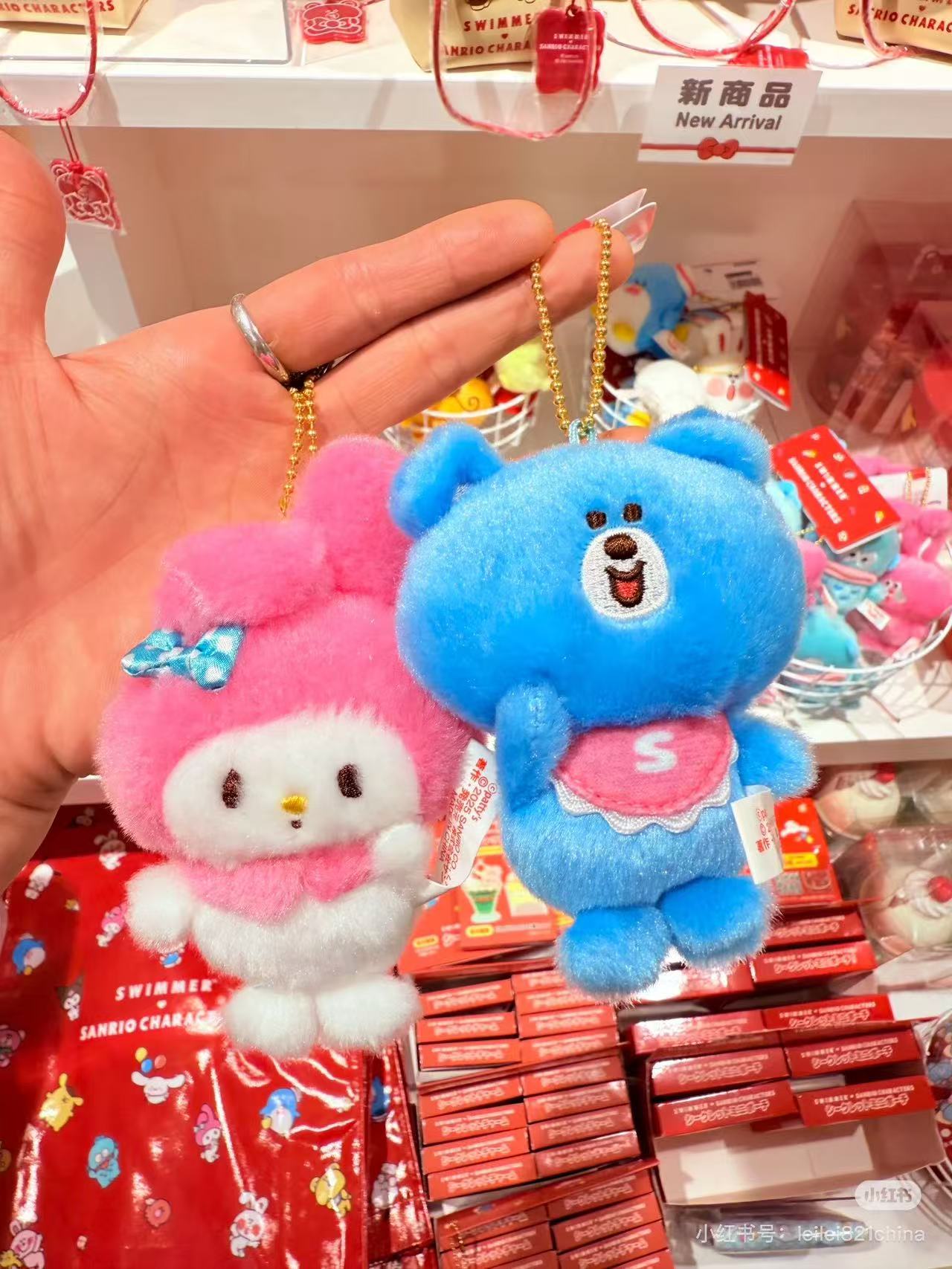 Sanrio|swimmer (2nd Edition) Mascot Holder /Plush Keychain|W6×D3.5×H11cm approx.