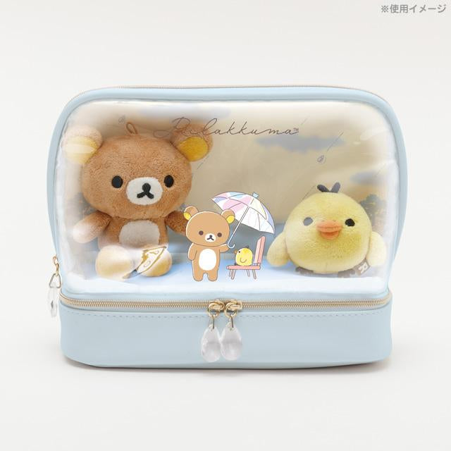 Rilakkuma|Rainy Day to Sunny Clear Cosmetic Pouch|160×200×90mm approx.