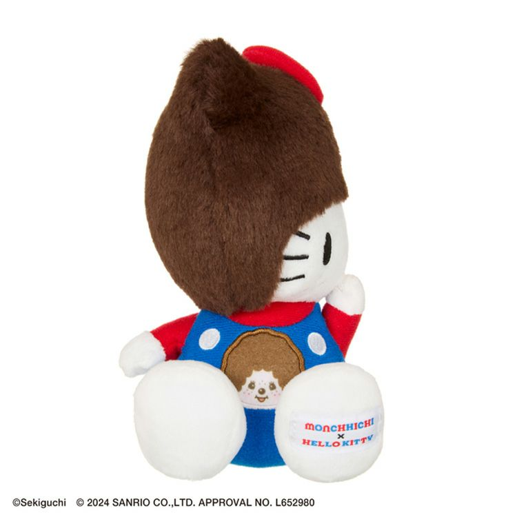 Monchhichi|Hello Kitty x Monchhichi Big Face Plush Toy|H18×W10×D7.5cm approx.