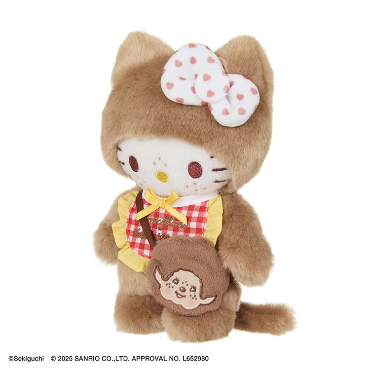 Monchhichi|Monchhichi x Hello Kitty Plush S Hello Kitty|H20 x W12 x D10cm approx.
