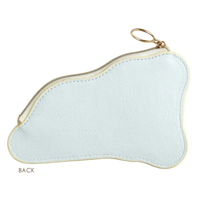 Rilakkuma轻松熊|轻松熊饱腹造型皮质感拉链零钱包|約H95 x W135mm