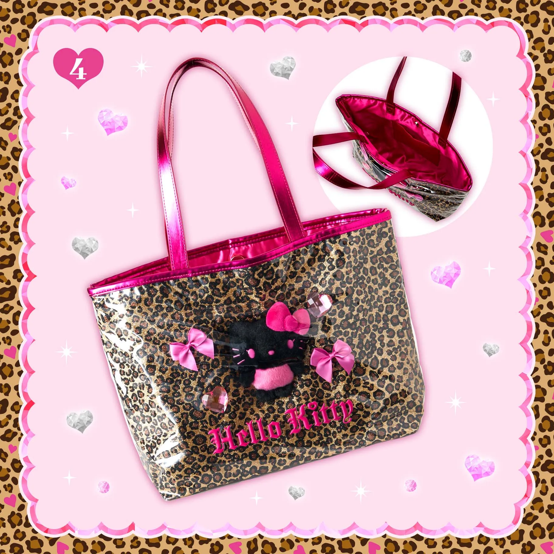 Sanrio|Hello Kitty Maximum Gyaru Style Tote Bag|W38 x D9 x H26cm
