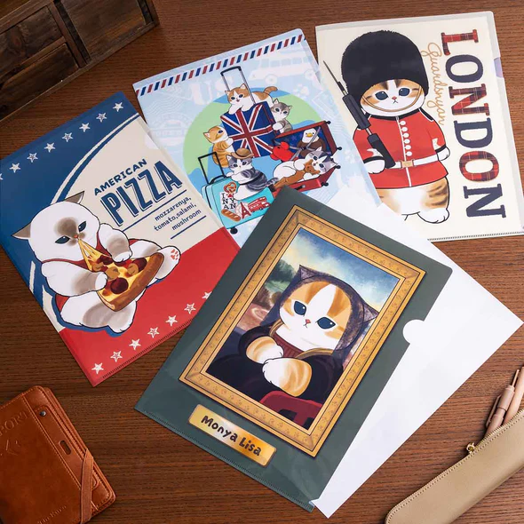 Mofusand|mofumofu journey A4 Clear File-London|80mm approx.
