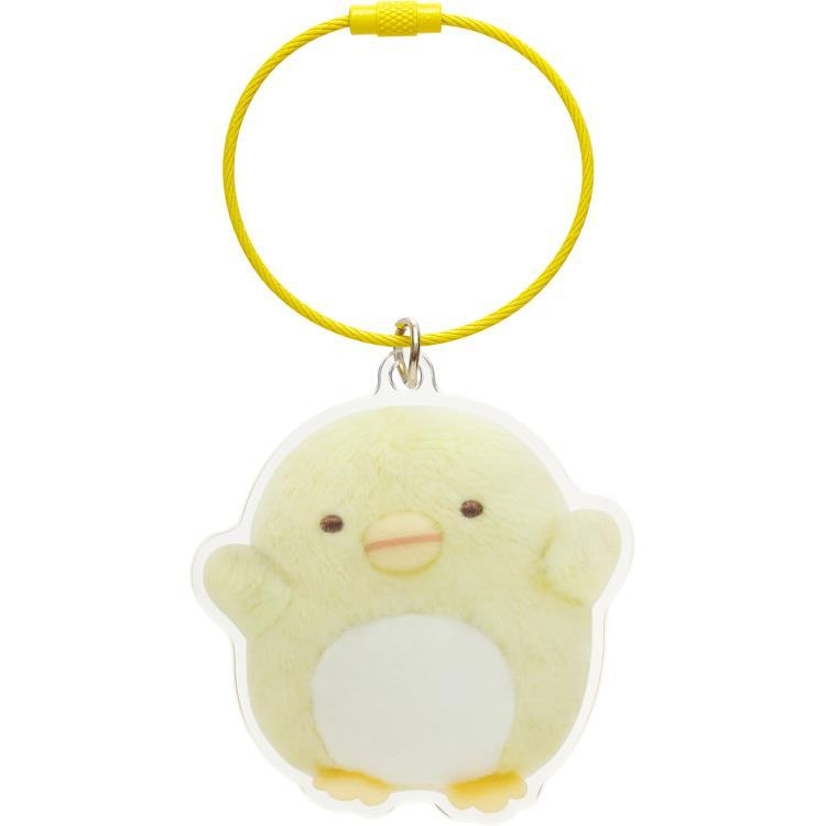 San-X|Key Ring Sumikkogurashi Rilakkuma Acrylic Key Chain可爱角色亚克力双面图案钢绳钥匙圈/钥匙扣|约67×62mm
