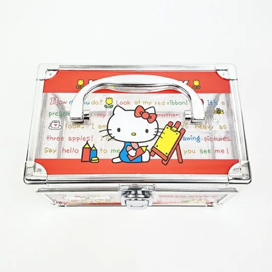【还有补货】Sanrio|Clear Cosmetic Storage Box Vanity Case|165×90×104mm approx.