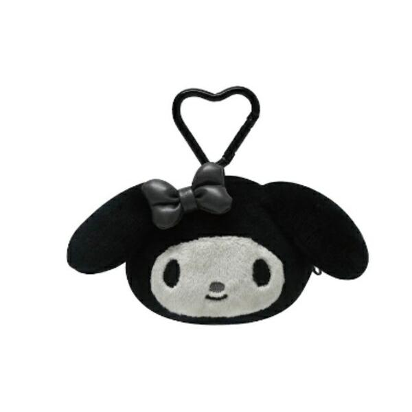 Sanrio|Monochrome Pouch with Carabiner|93×75×30mm approx.