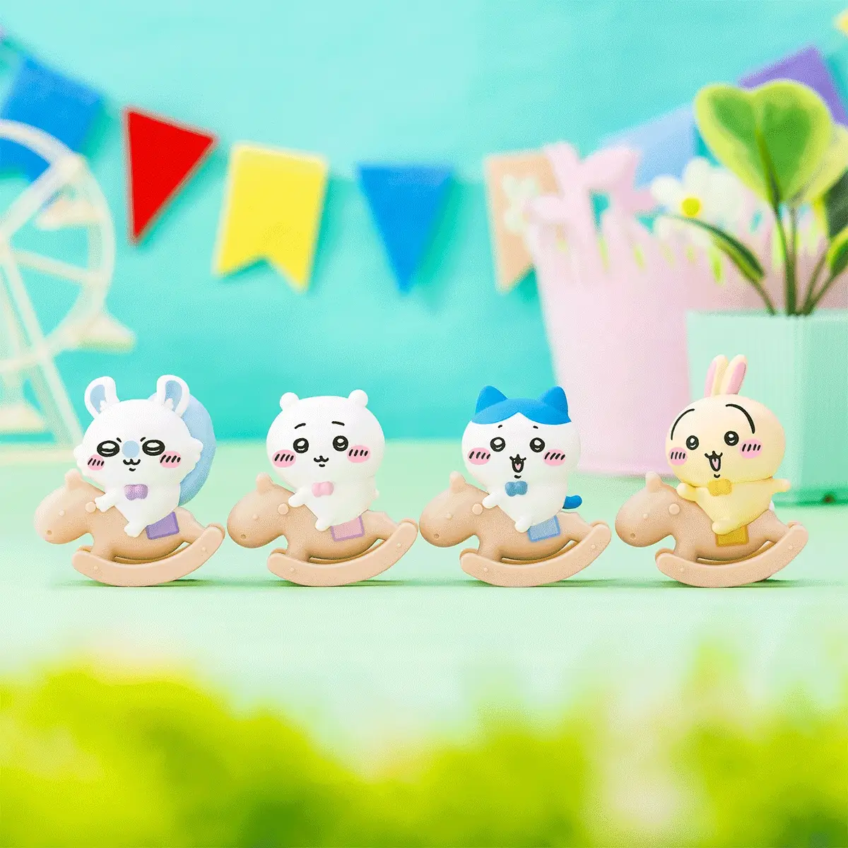 chiikawa|GPSBOX Rocking Wooden Horse Figure Collection mystery bag/blind box/All 8 types|1pcs