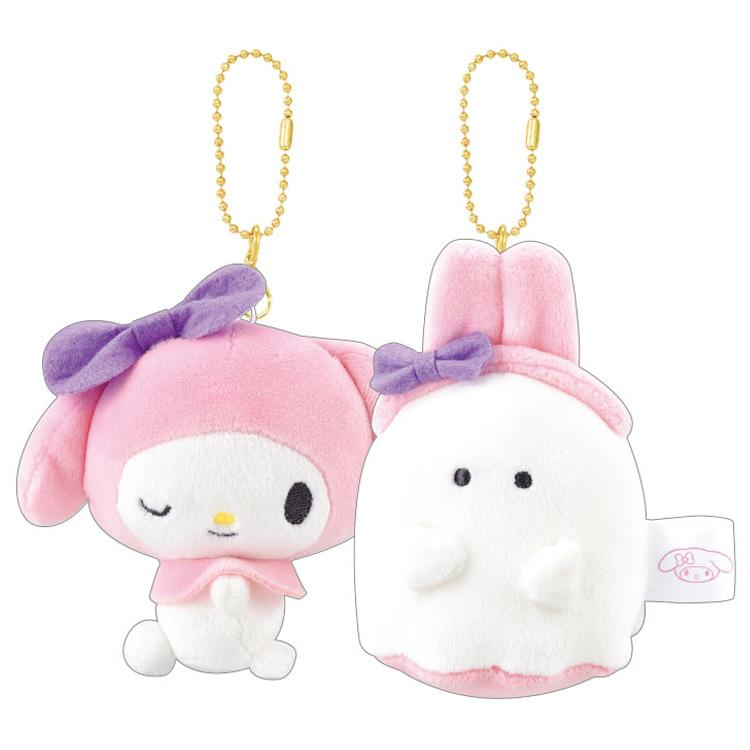 Sanrio|Obakenu Nico Mascot Holder /Plush Keychain|H180 x W155 x D80mm approx.