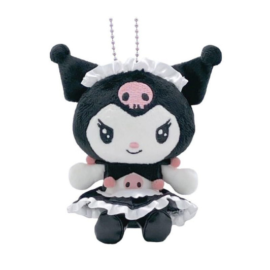 Sanrio|Kuromi 20th Anniversary Nurse Mascot Holder /Plush Keychain|H11 x W10 x D5.5cm approx.