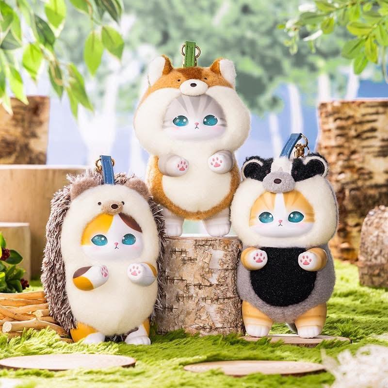 Mofusand| Kiramekko Nordic Kittens Vinyl Mascot Holder /Plush Keychain mystery bag/blind box/All 3 types|1pcs