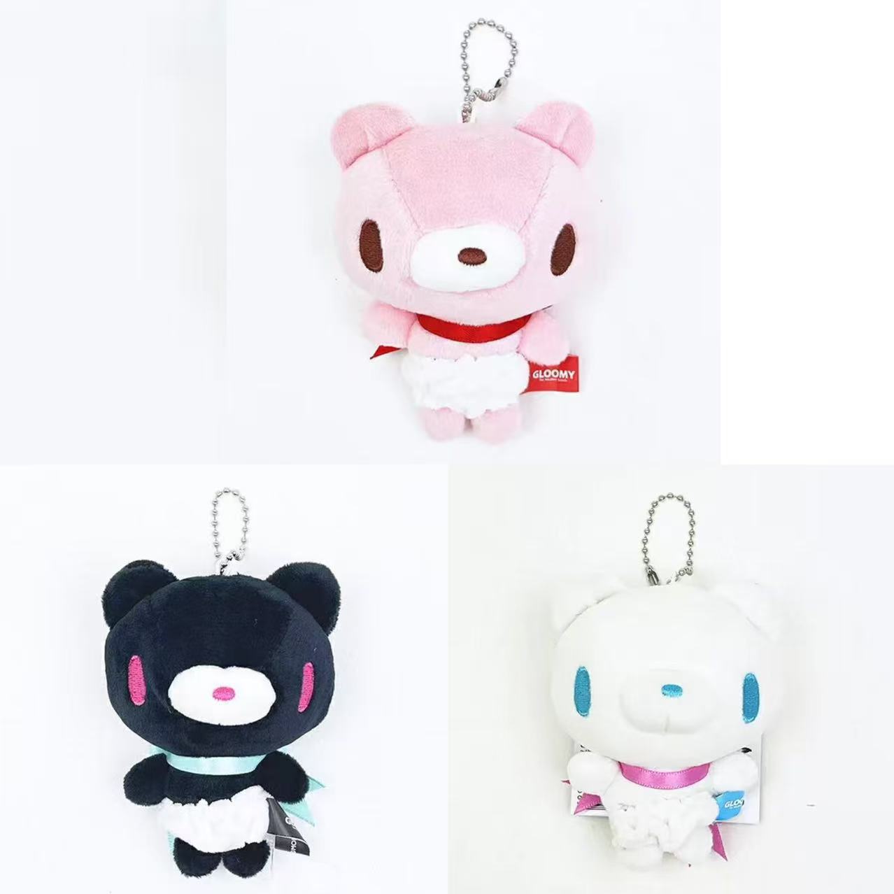 【limit 1】Gloomy Bear| Baby Gloomy Soft Vinyl Mascot Holder /Plush Keychain|6.8cm x 5.4cm x 5.4cm approx.