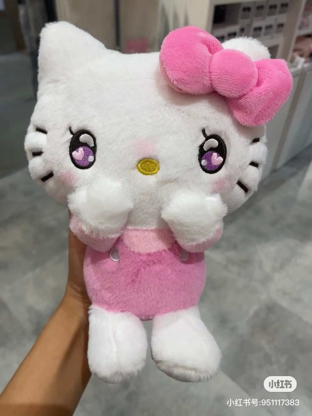 HelloKitty凯蒂猫|Nakajima Sanrio Plush Hello Kitty Various Faces S凯蒂猫可爱表情毛绒玩偶/公仔|约170×190×120mm