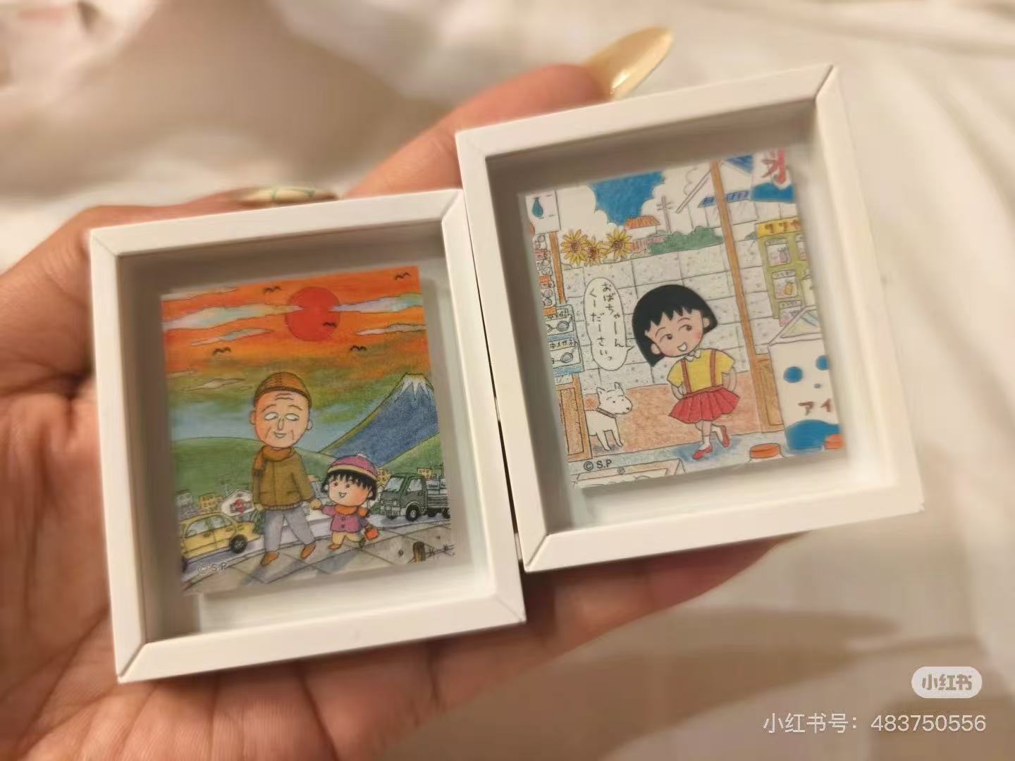 Chibi Maruko|Frame Magnet Vol. 1 mystery bag/blind box/All 6 types|1pcs