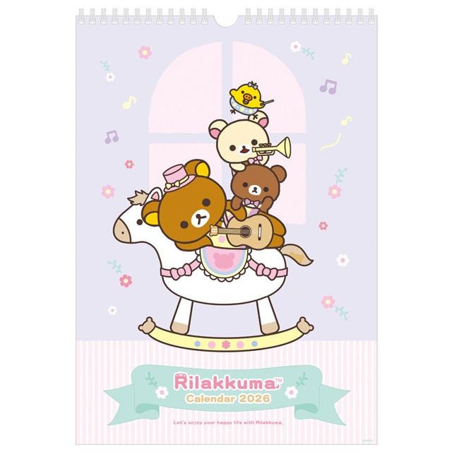 Rilakkuma|2026 Wall Calendar|H380 x W265 x D3mm approx.