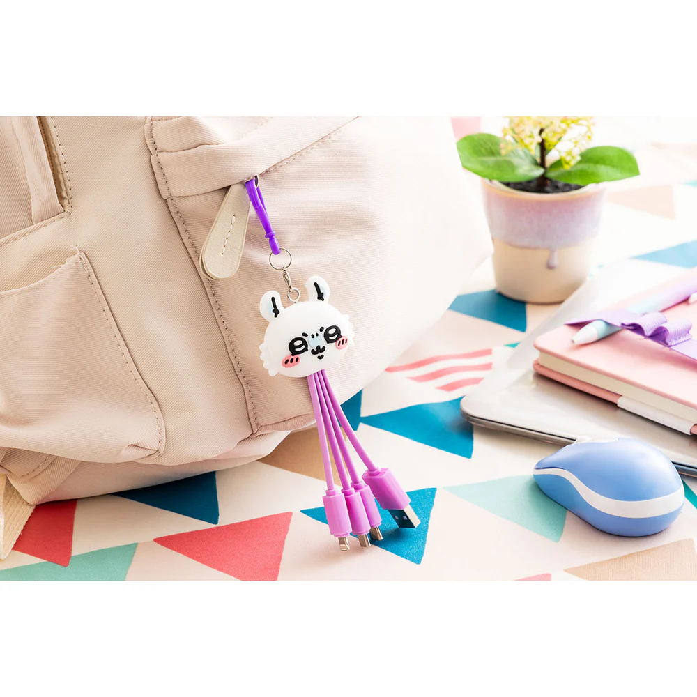 Chiikawa 吉伊卡哇|獭师多接口充电器挂件/安卓/iphone/type-c/usb|约H180×W40×D20mm