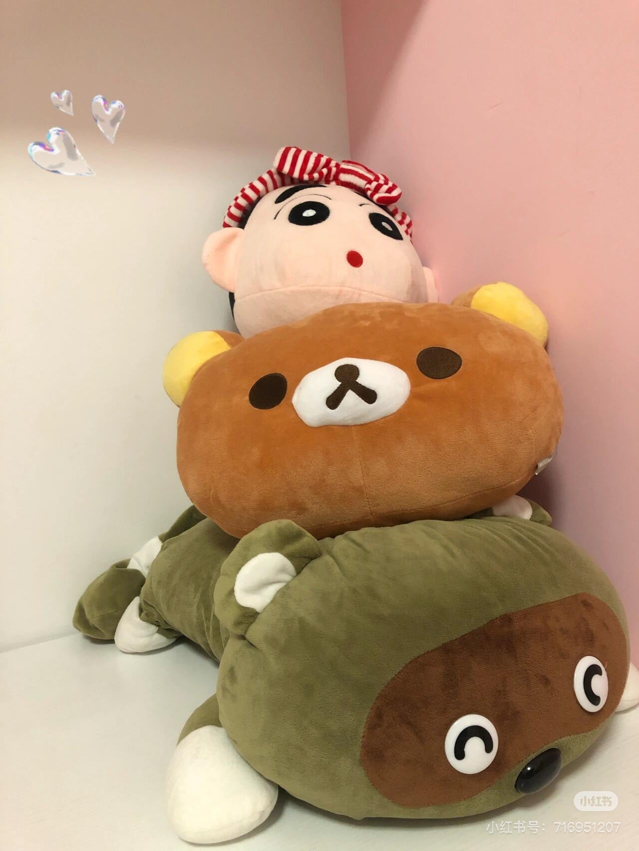 Rilakkuma|San-X Die-cut Cushion / Wonderful House奇妙屋可爱脸型超好rua双面不同材质抱枕/靠垫|约275×390×155mm