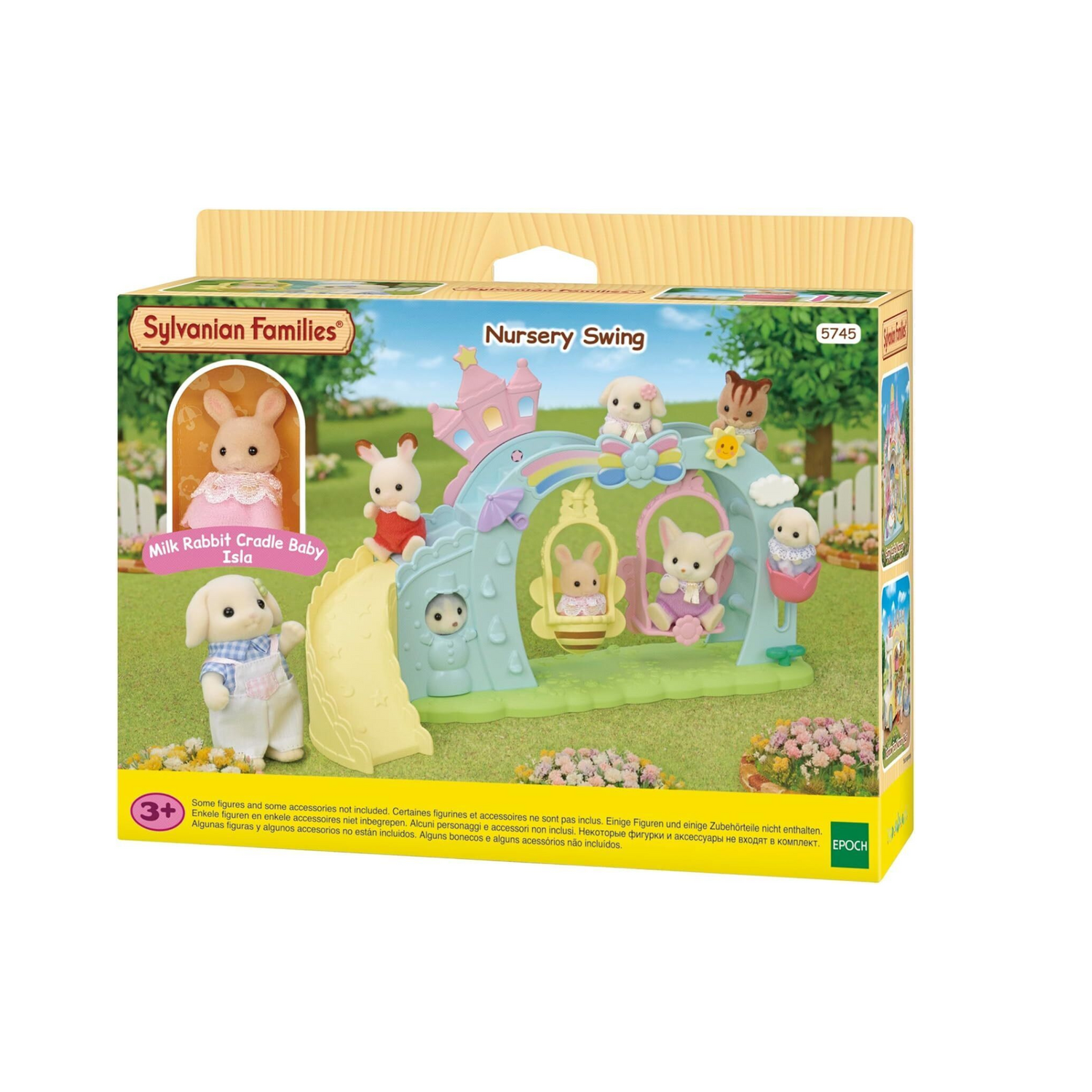 SylvanianFamilies|Nursery Swing+Milk Rabbit-5745