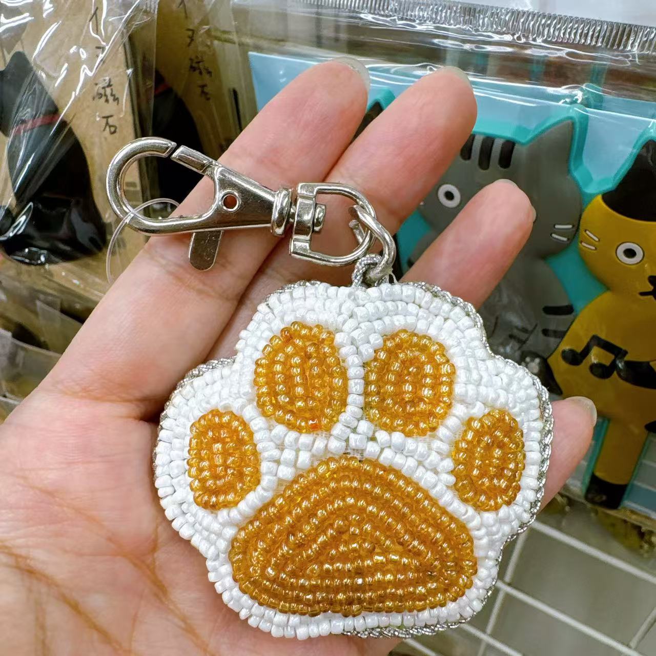 AND PACKABLE|Beads Keychain/Keyring| 5.8 x 5cm approx.