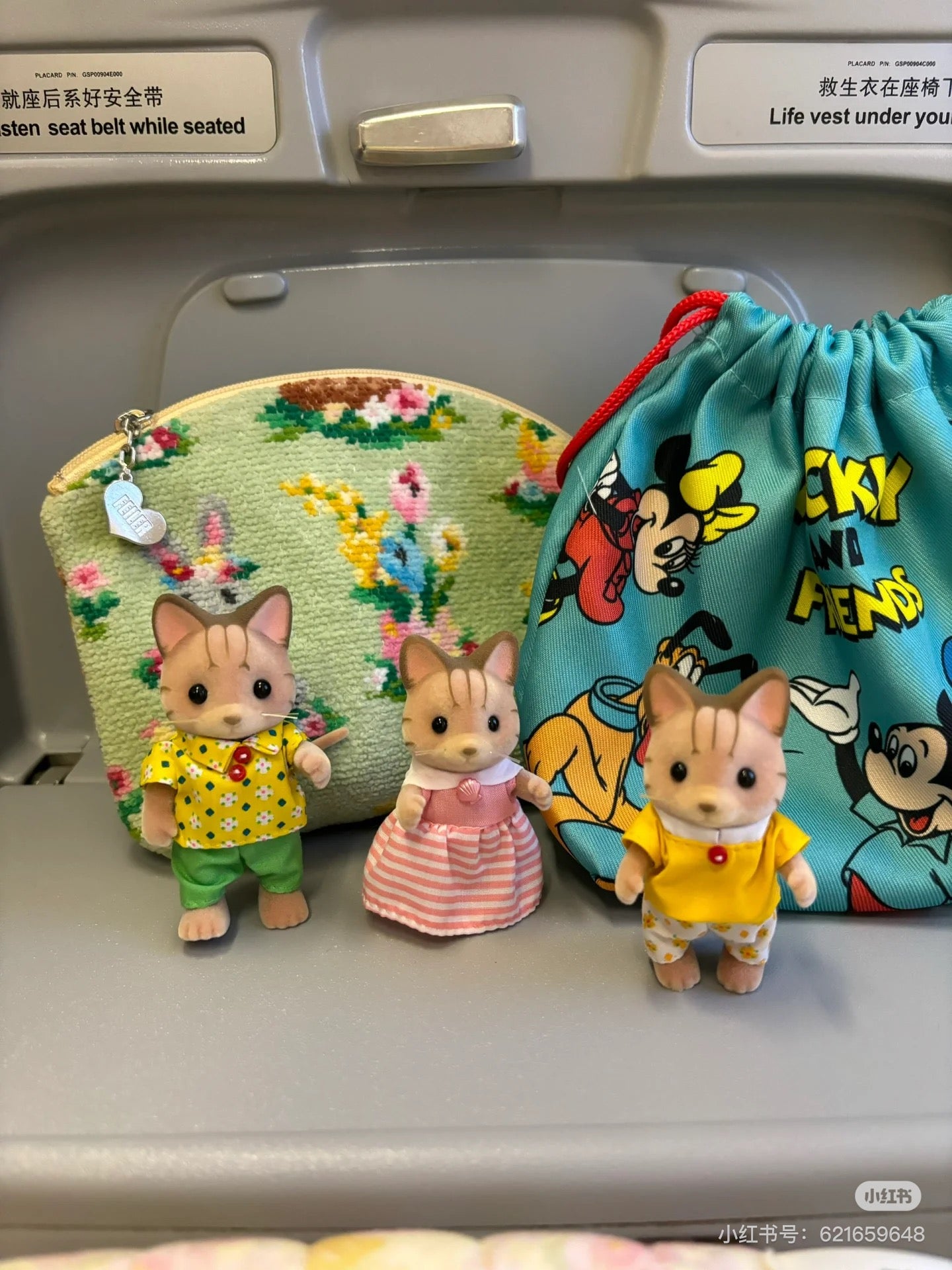 SylvanianFamilies森贝儿家族|Striped Cat Family三纹猫一家四口站宝套装玩具/过家家5180