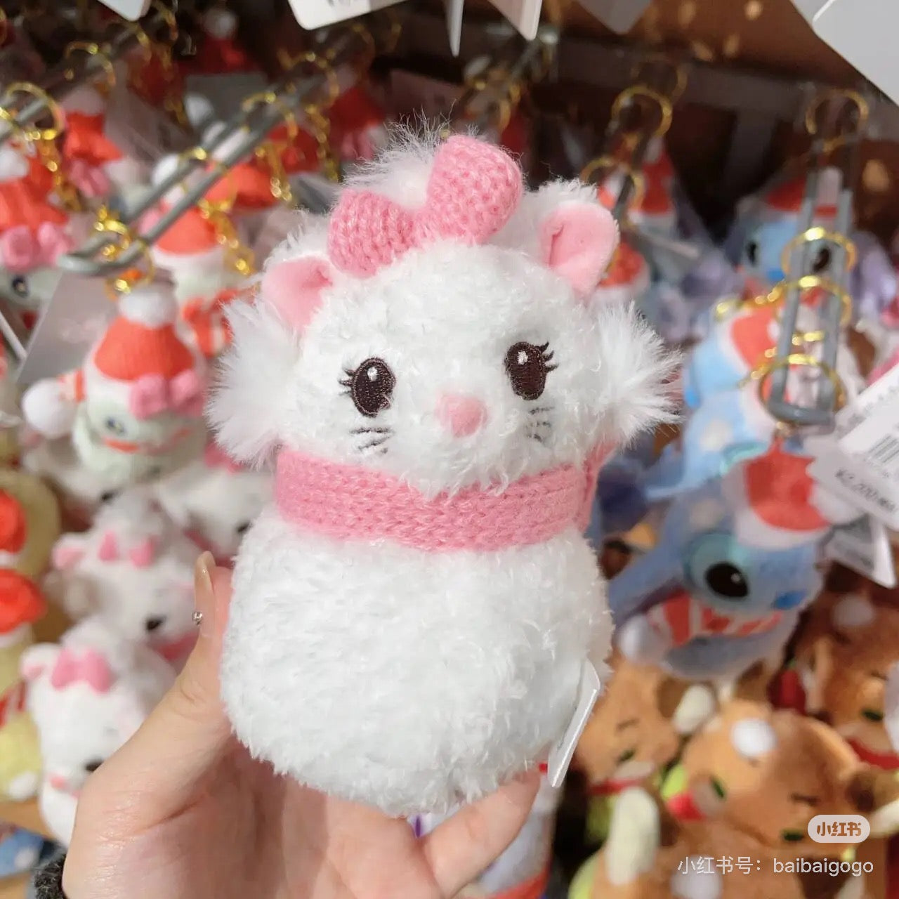 Disney迪士尼|Plush Mascot Keychain / Snowmen Christmas 2024东迪冬日圣诞限定雪人雪球系列可爱角色毛绒玩偶挂件/包挂/圣诞树装饰|约16.5×7.5×6cm