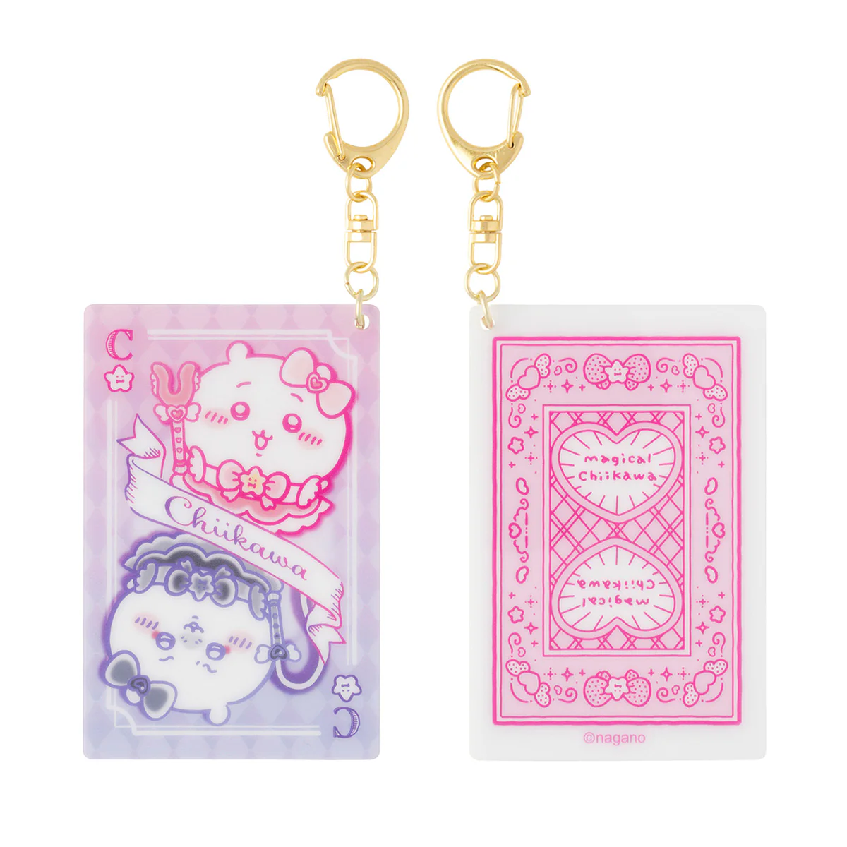chiikawa|Magical Chiikawa Playing Card Style Acrylic Keychain|90×58mm approx.