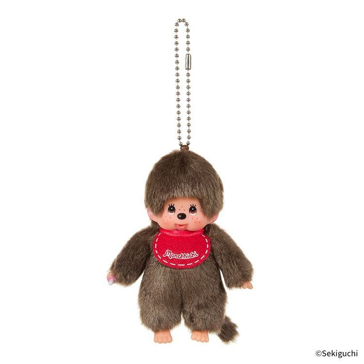 Monchhichi|Mini Mascot Holder /Plush Keychain|H11 x W6 x D3cm approx.