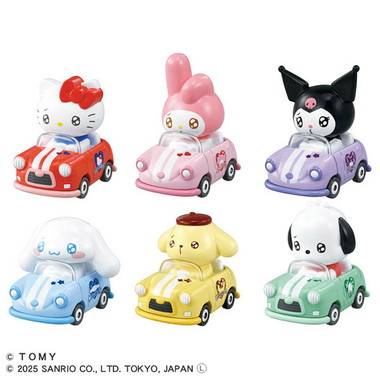 Sanrio|Tomica TUNES Diecast Car mystery bag/blind box/All 6 types|1pcs