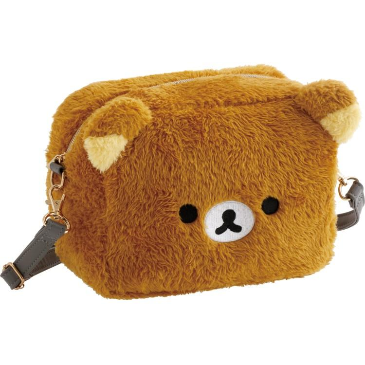 Rilakkuma|Stay with Me Fluffy Face-shaped Shoulder Bag|150×200×80mm approx.