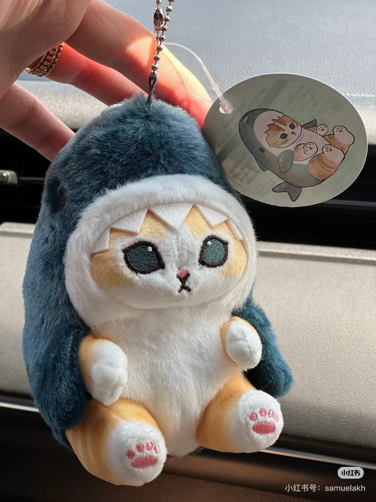 Mofusand| Potopeto Shark Nyan Mascot keychain| H130 x W110 x D130mm approx.