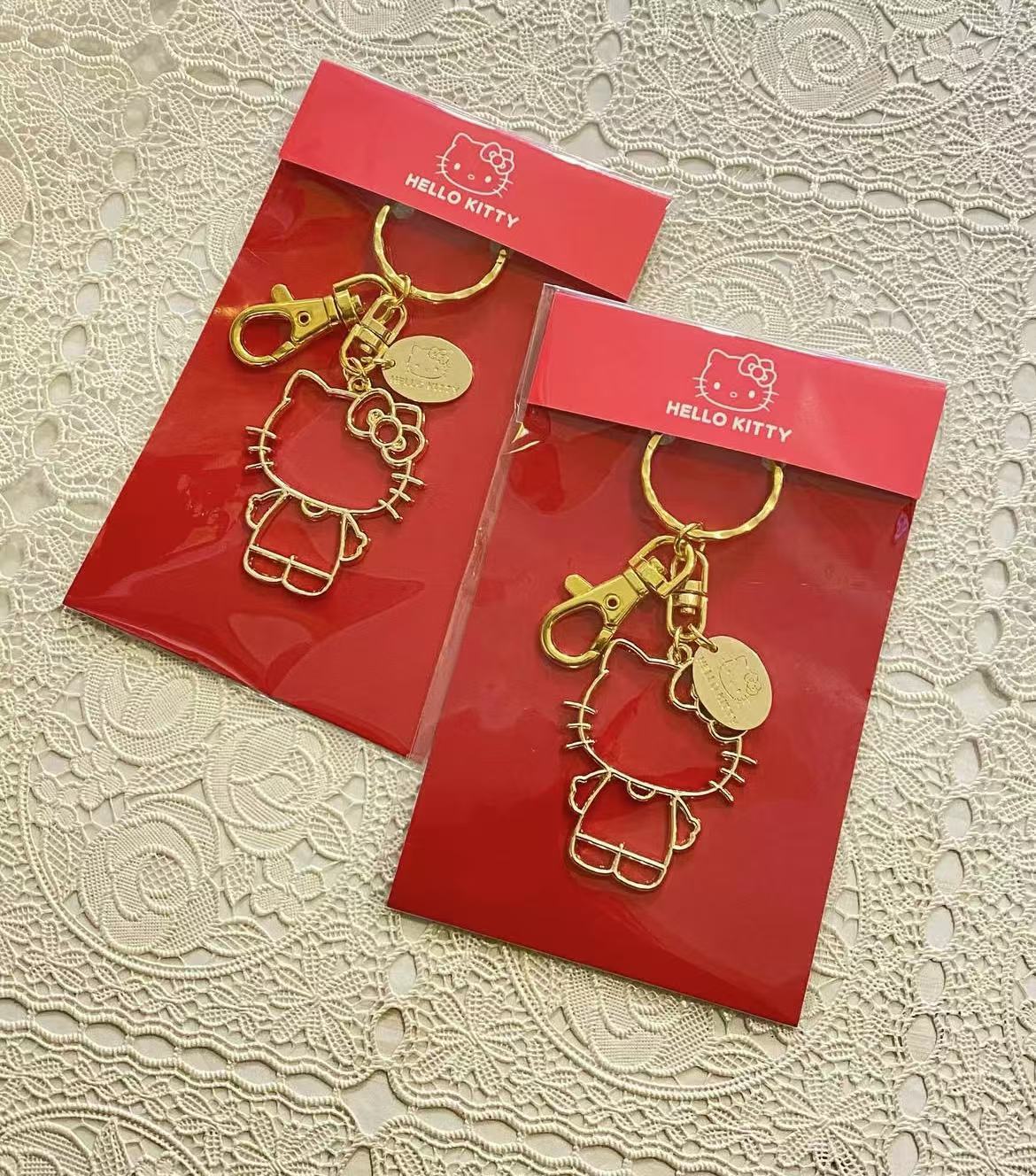 Sanrio|Sanrio Metal Keychain Gold|5×4cm approx.