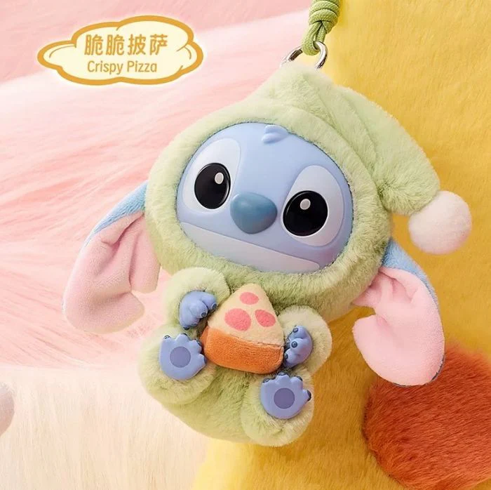 MINISO Disney Stitch Eat Something Before Sleep Series vinyl plush Keychain Blind Box