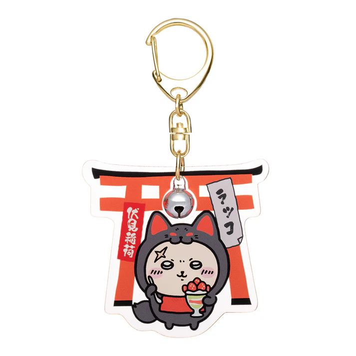 Chiikawa |Fushimi Inari Acrylic Keychain/Keyring| H60 x W60 x D5mm approx.