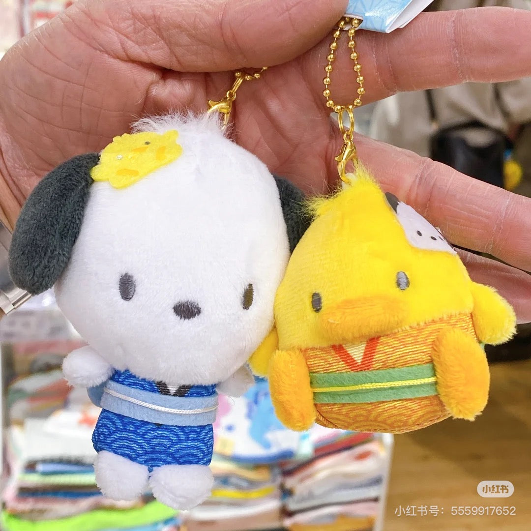 Nico Nui|Sanrio Characters Nico Plushie Keychain三丽鸥好朋友磁吸毛绒玩偶挂件/包挂/1对|约W150 x H120 x D60mm