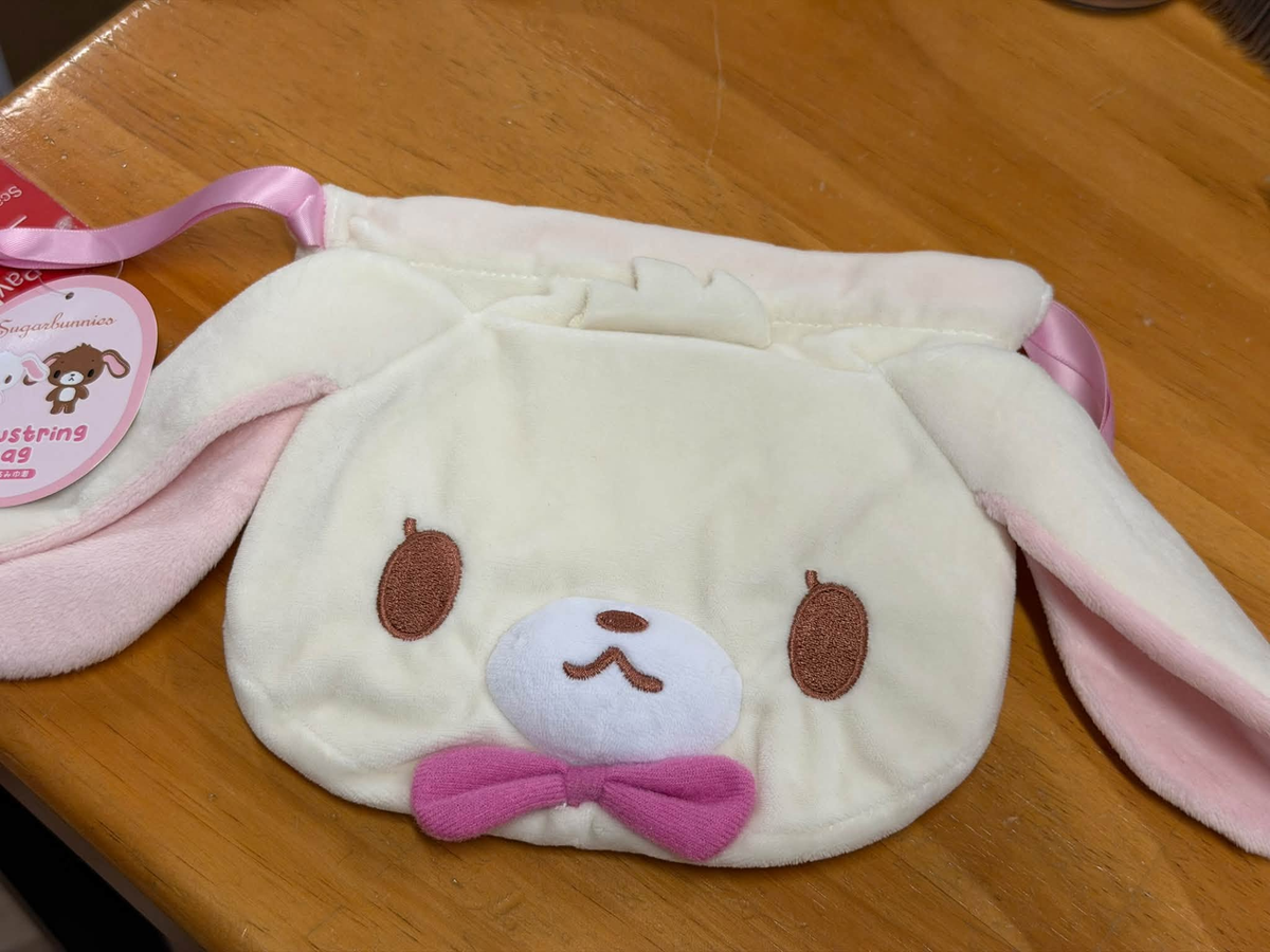 Sanrio|characters Face Drawstring Bag|160 x 160 x 20mm approx.