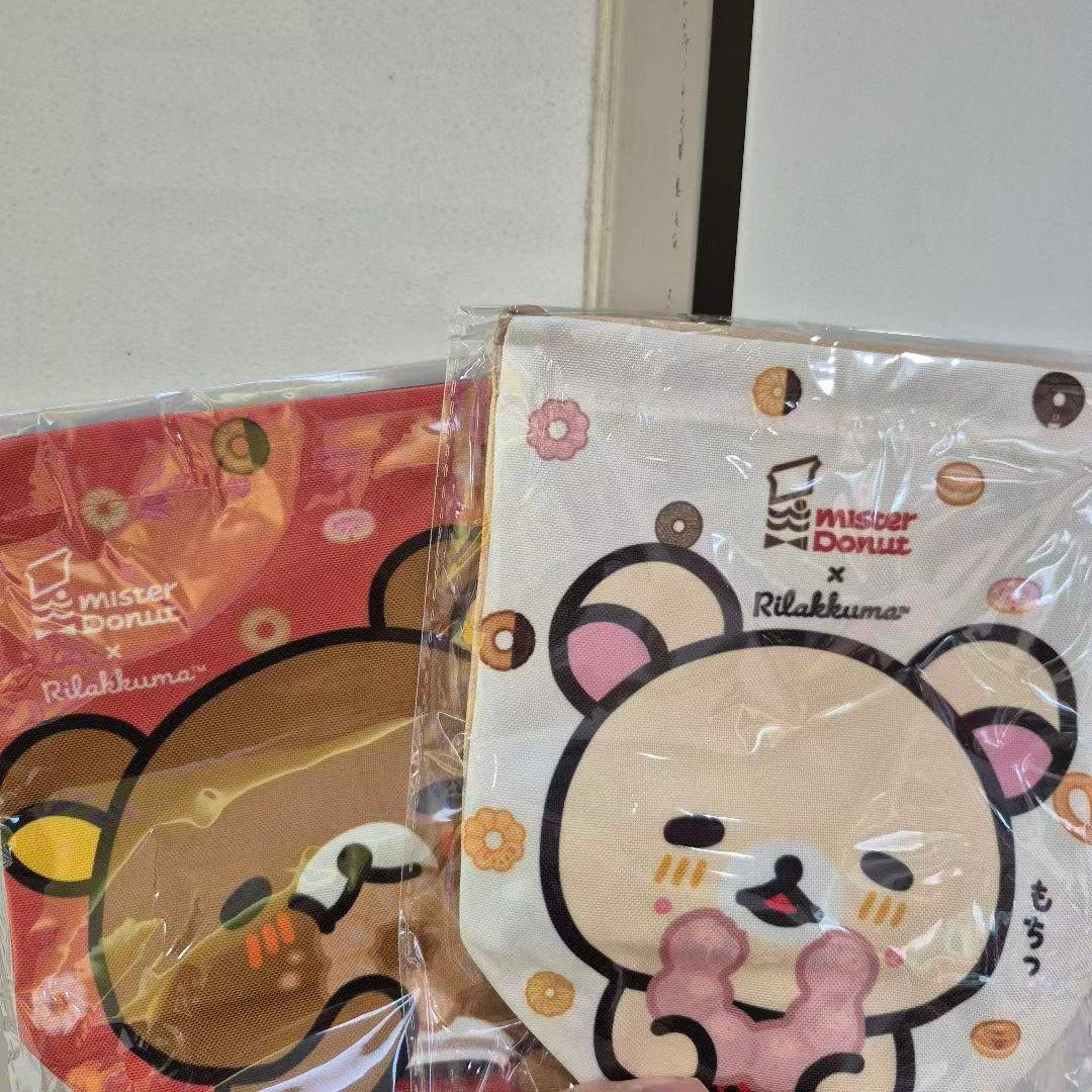 Rilakkuma|Mister Donut drawstring bag|185×170×70mm approx.