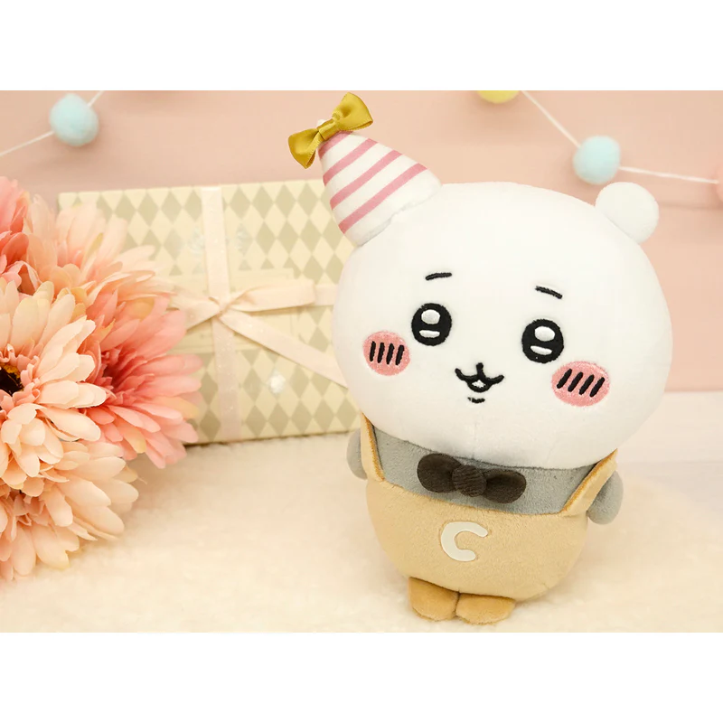 Chiikawa 吉伊卡哇| Chubby Potetama Plush Toy - Chiikawa Party生日派对系列可爱角色毛绒玩偶/公仔|约175×120×90mm