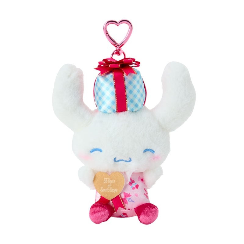 Sanrio|55th Anniversary Wrapping Paper Mascot Holder /Plush Keychain|15.7 x 11.7 x 7.0cm approx.