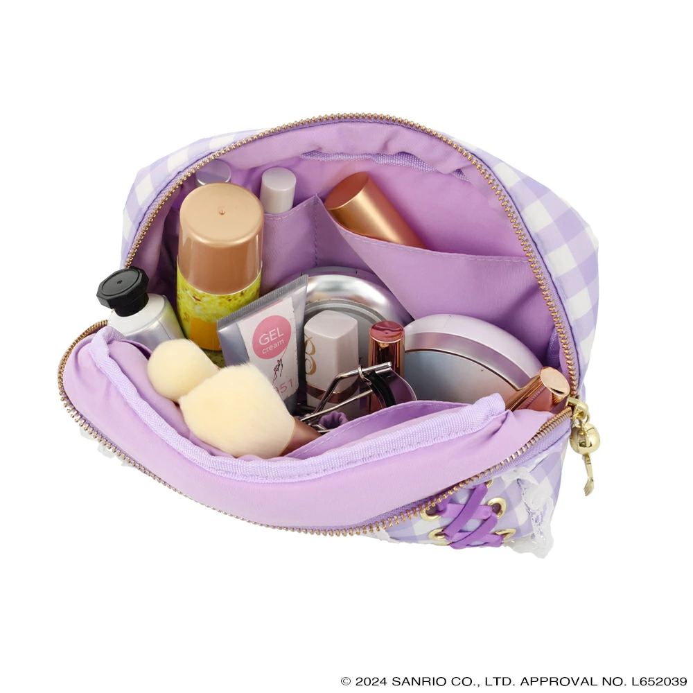 Sanrio|Kuromi Lolita Cosmetic Pouch|21.5×8×14cm approx.