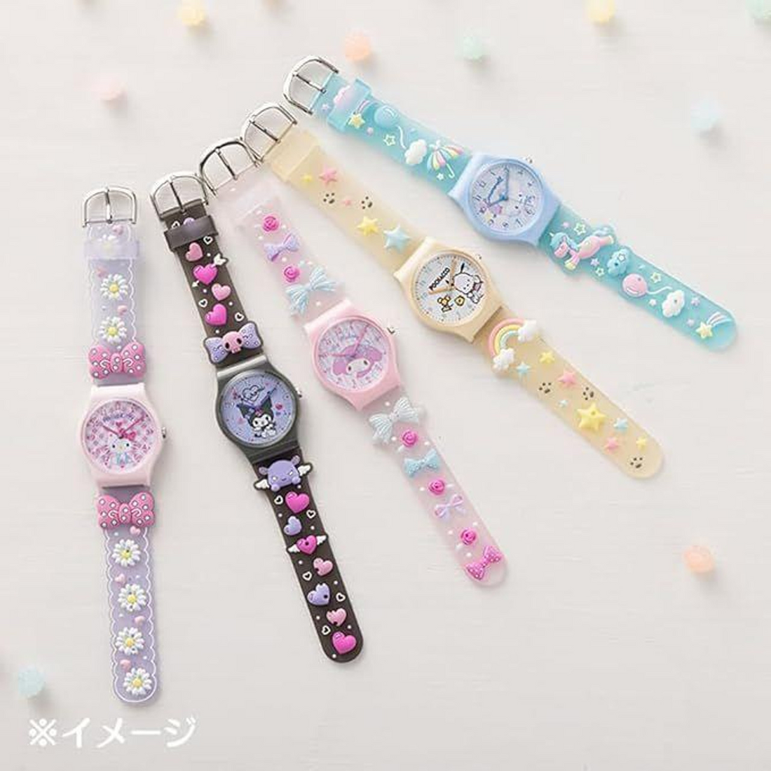 Sanrio| Rubber Watch|3.3×1×4cm approx.