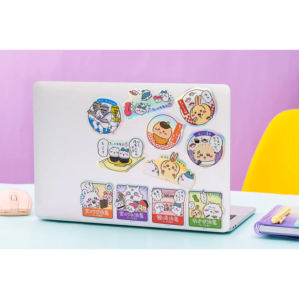 Chiikawa 吉伊卡哇|Sushi Trading Hologram Sticker寿司全息镭射PET贴纸盲盒/全11种|1枚入