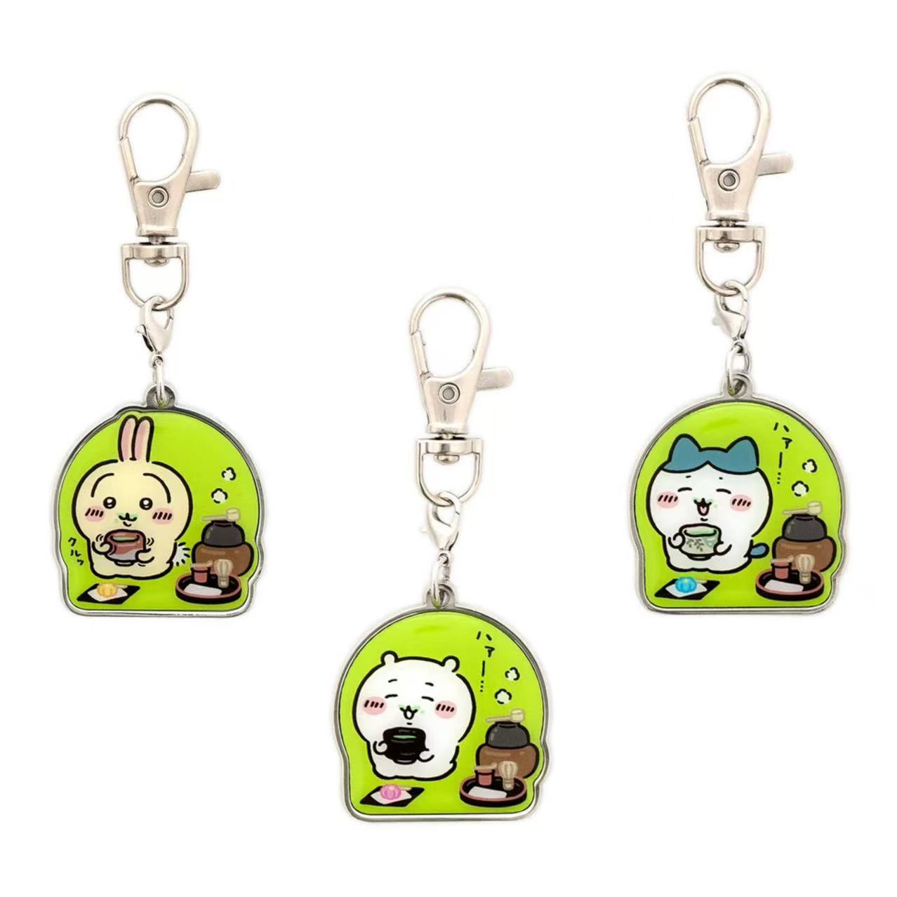 chiikawa|Fushimi Matcha Metal Charm Keychain| H85 x W30mm approx.